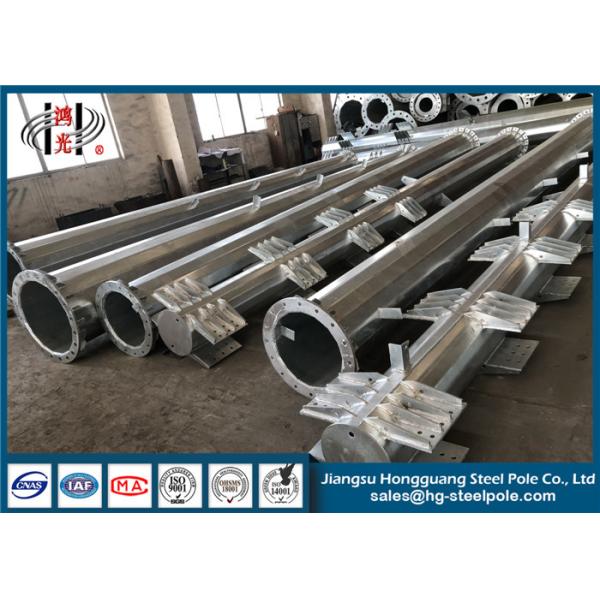 Hot Dip Galvanized Steel Pole for Low Voltage Applications with Corrosion Resistance