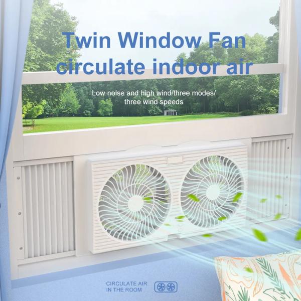 Home Ceiling Exhaust Fan 9 Inch Double Reverse Window Fixture DC Exhaust Fan Remote Control