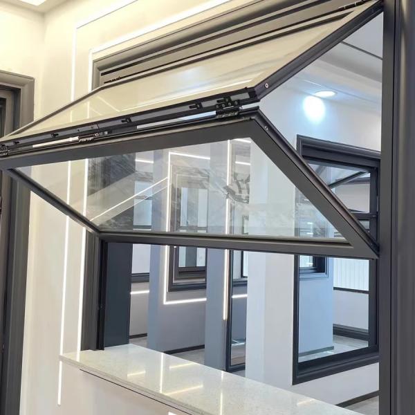 Reflective Surface Folding Window Amplifying Natural Illumination Through Strategic Water Adjacency