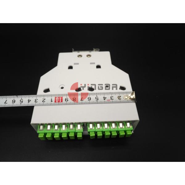 Переходники и отрезки провода портов СК/АПК терминальной коробки 12 оптического волокна ДИН пластиковые
