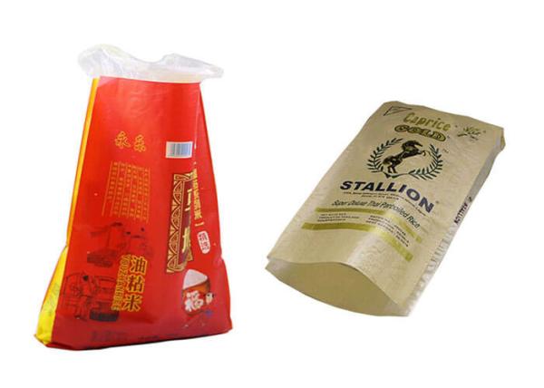 Packing Peanuts Woven Polypropylene Bags With Opp Lamination 25kg