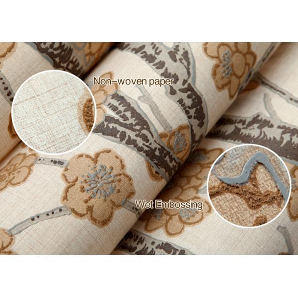 Heat Insulation Pearly Lustre Luxury Non Woven Wallcovering For Photo Studio