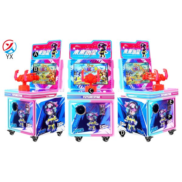 Single-person Coin-operated Mini Arcade Target Practice Game Games Machine For Kids