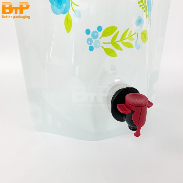 Spout Pouch Reusable 3L Wine Purse Replacement Bags  Refillable Wine Storage Pouch With Butterfly Valve