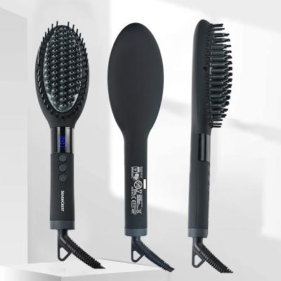 Straightener elétrico da escova de cabelo do anti deslizamento, ABS ultraleve 3 em 1 escova mais seca do cabelo