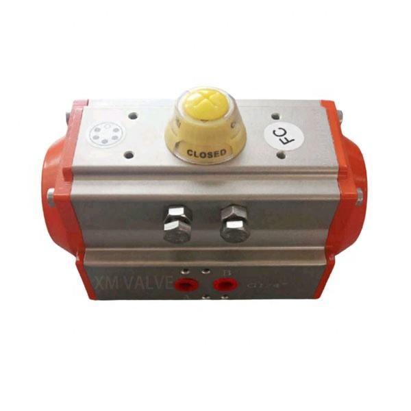 Double Acting Spring Return Pneumatic Rotary Actuator 90 Degree Rack Pinion ISO9001 Certified