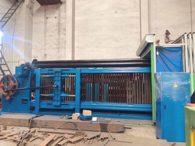 Máquina espiral da rede de arame de Gabion da torção da bobina três com largura de tecelagem máxima 4300mm
