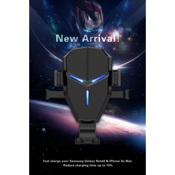 Aluminum Alloy 10W 8mm 360° Rotation Qi Phone Charger