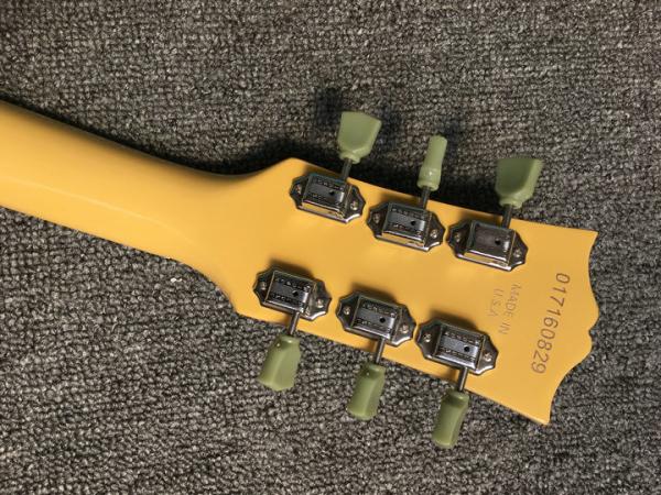 Lp Junior electric guitar yellow color one piece bridge P90 pickups 22 dot inlay frets LP guitar