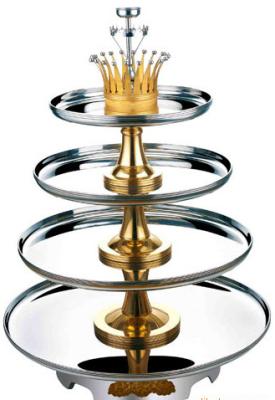 4 Tier Buffet Revolving Stand Stainless Steel Cookwares For Seafood