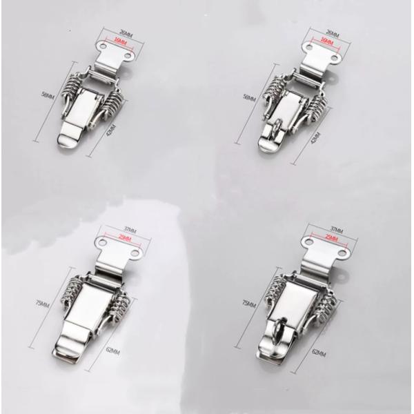 Adjustable Metric Measurement Stainless Steel Spring Lever Tension Latch Toggle Clamp for Toolbox Latch Locking Mechanism