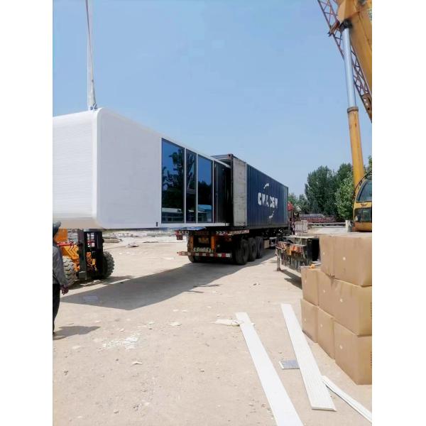 Mobile modular prefab portable container tiny house homes on wheels with full furniture for sale