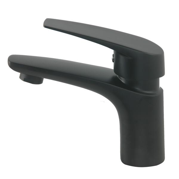 three-piece sStainless steel 304 Hand Shower Wall mount shower Faucet  Comercial  sanitary ware basin mixer Black Color