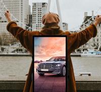Affichage à cristaux liquides mobile de publicité portatif de joueur de panneau d'affichage de sac à dos de Digital de 21,5 pouces
