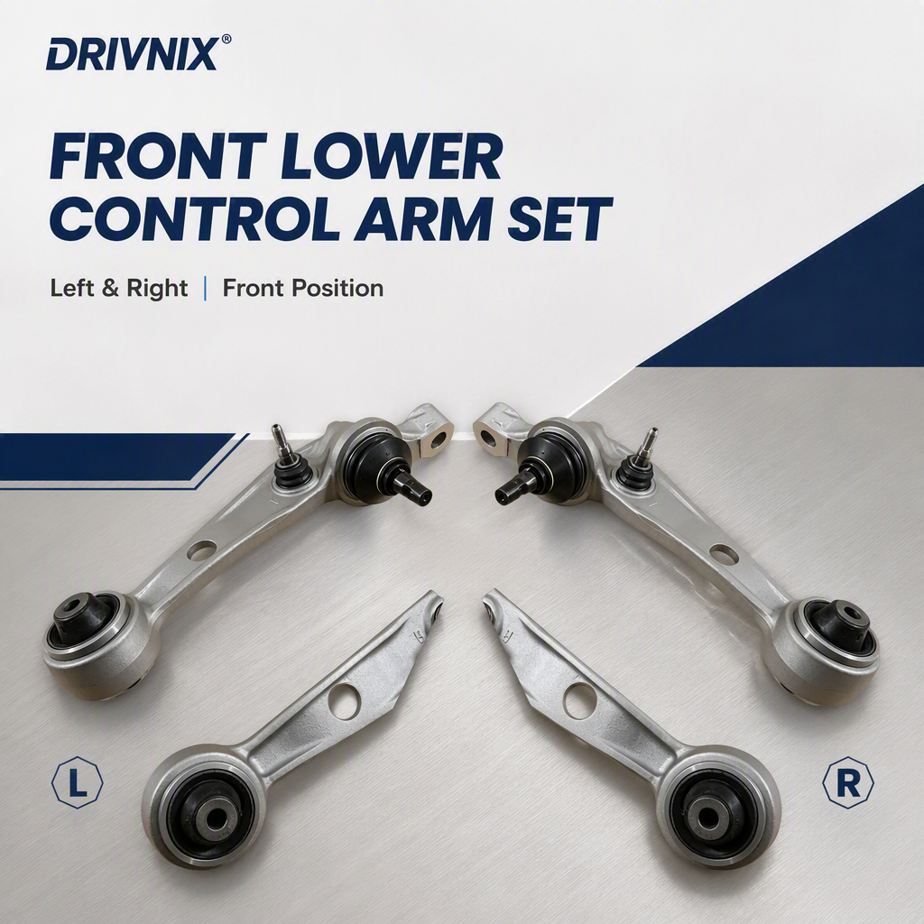 DRIVNIX High Quality Front Lower Control Arm Left & Right for Rolls-Royce Phantom RR1 2003-2016 OE 31122180523 31350440780,