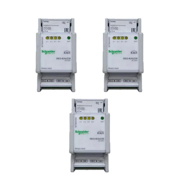 Schneide SpaceLogic KNX Binary Input REG-K 4x230 16 Channel 24V BAS Module MTN644992
