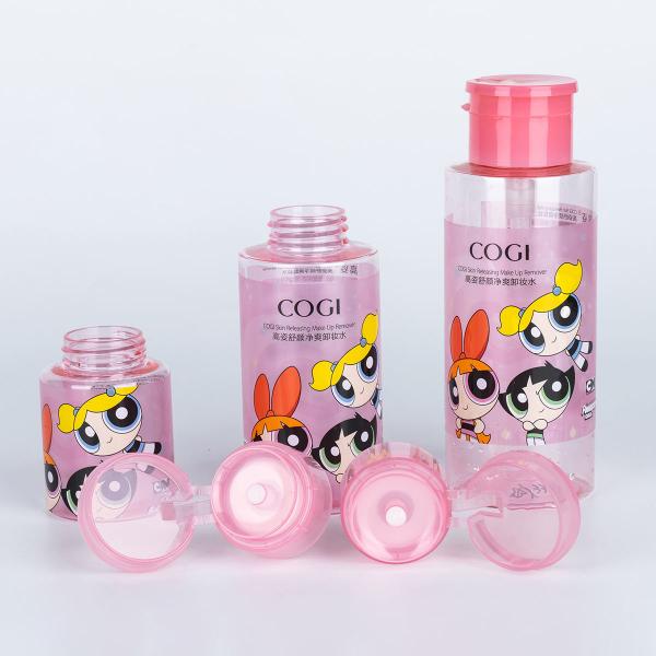 PET Makeup Remover Pump Dispenser 150ml 200ml 300ml 500ml Custom Logo MC-417