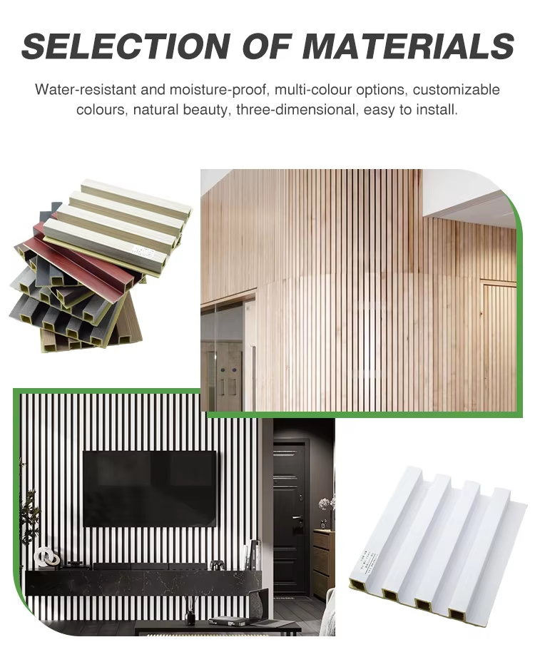 Indoor WPC Wall Panel Wood Plastic Composite Wall Cladding