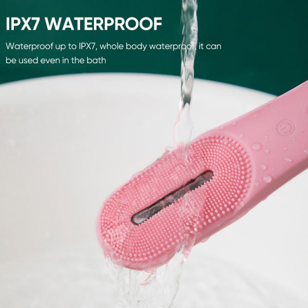 Limpeza profunda de limpeza facial de Sonic Brush Silicone Face Brush da escova da marca própria