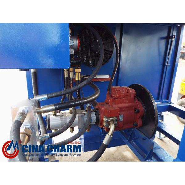 Remorque HBTS40-10-66R de pompe concrète de certification de la CE garantie de 12 mois