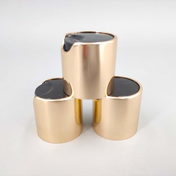 Aluminum Plastic Screw Bottle Cap 24/410 Silver Gold Disc Top