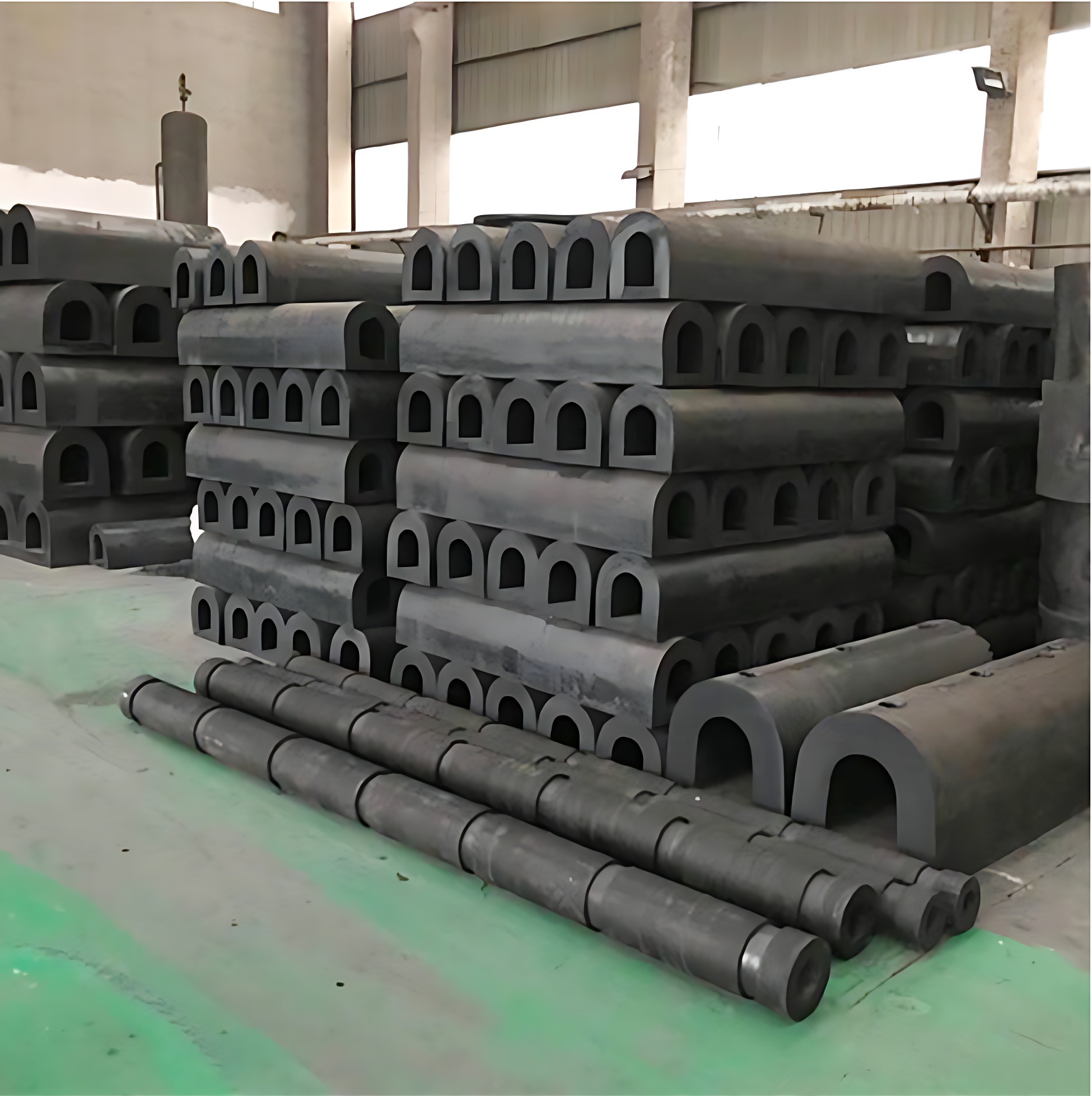 Solid Rubber D-type Fender with High Energy Absorption Cylindrical Shape Customized Size for Marine Dock Protection