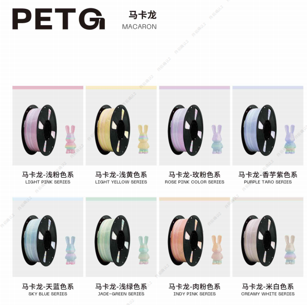 Multi Color 1.75mm PLA Filament Biodegradable 3D Printing Consumable 1kg Spool Custom Colors