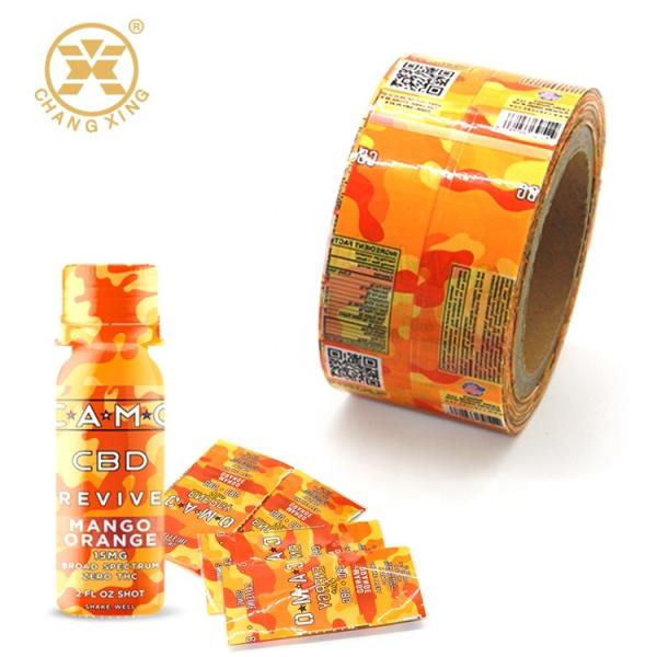 Customized Juice Drink Printing PET PVC Packaging Heat Shrink Sleeve Wrap Sealing Printable Film Glass Bottle Rolls Shrink Label