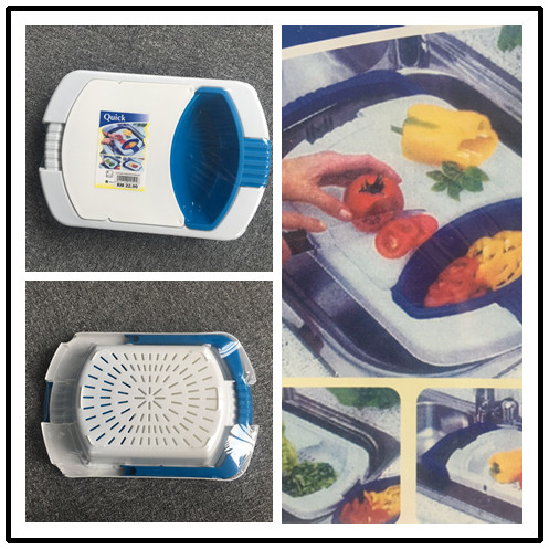 Hanging Plastic Cutting Board Wear Resistant 42 * 29 * 7cm With Non Slip Feet