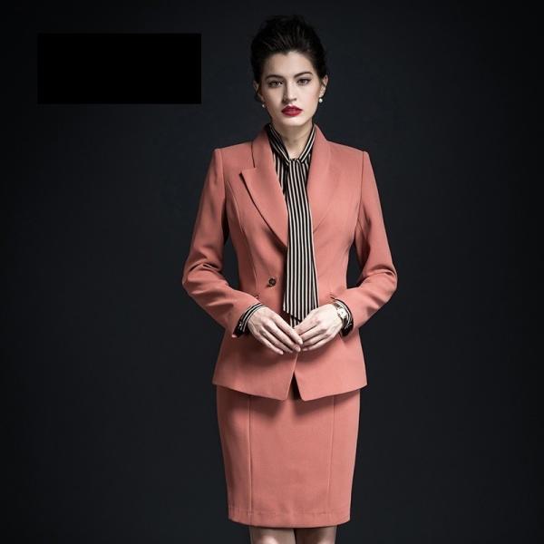 Blazer Slim Fit Profissional para Mulheres de Escritório Trajes de Negócios Femininos Duas Peças
