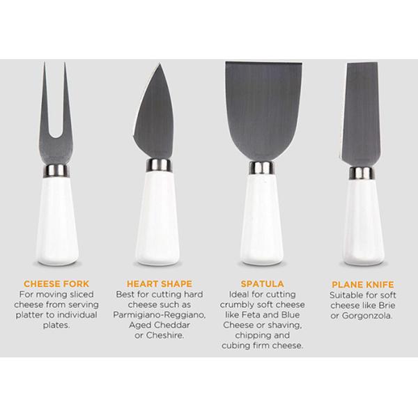 Customized Bamboo Cheese Knife And Cutting Board Set Formaldehyde Free