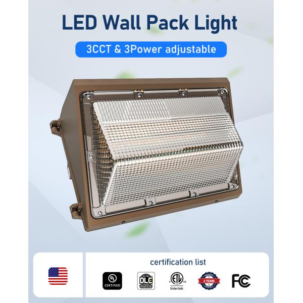 7500lm 90 градусов 60W -150W Led Wall Pack Light Photcell Sensor Dusk To Dawn Ra70