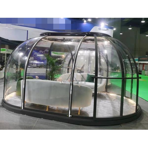 4.5mX6m Transparent Dome Glamping Tent For Outdoor Entertainment