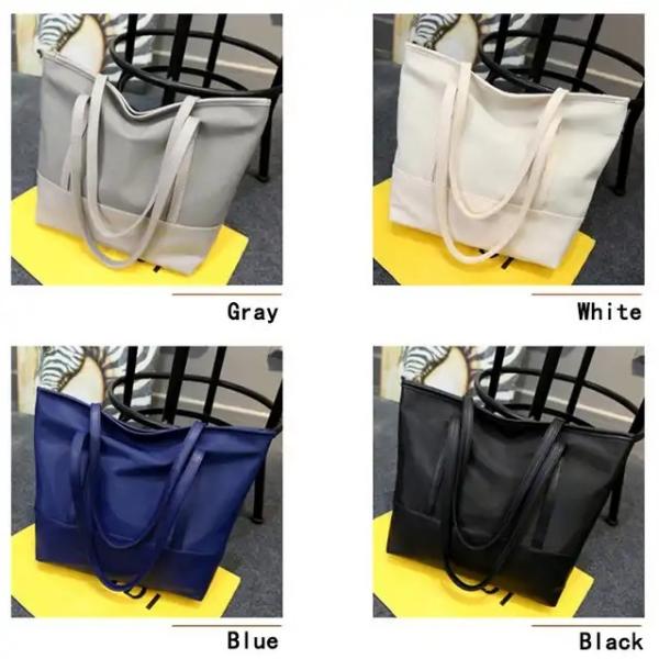 Custom Made Odm Pu Leather Handbags Polyester Lining Women For Tablet Tote bags with LOGO