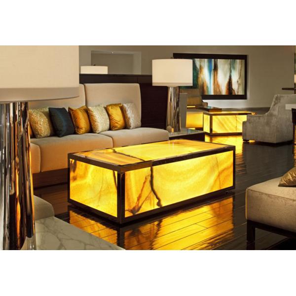 Custom Light Yellow Stone Effect Acrylic Sheet 2.5mm Outdoor Furniture Decor