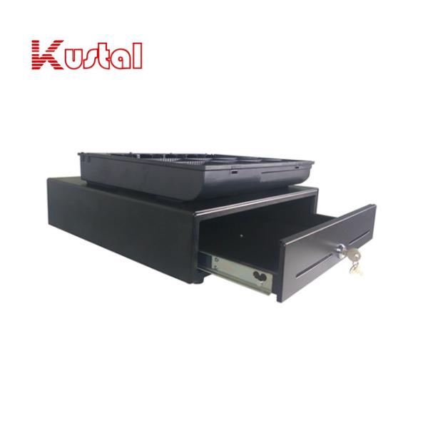 410 mm 24V RJ12 Micro Switch ABS HIPS Black Ball Bearing Slide Pos Cash Drawer