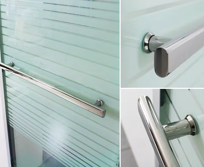 Black Matt/ Polishing Silver Stainless Steel Shower Handle Towel Rail