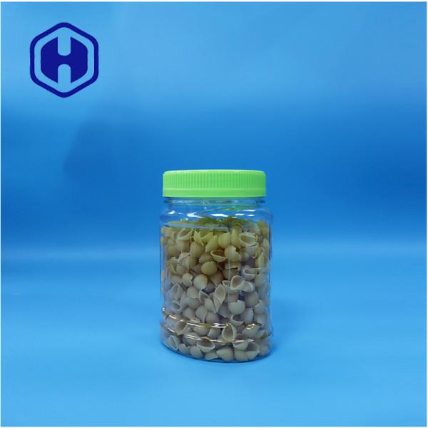 Clear Oval Plastic Gift Candy Nut Nougat Lollipop Fruit Jelly Jar Screw Lid