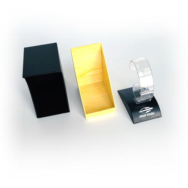 Custom Logo Rigid Watch Display organizer Gift Packaging Box with Detachable holder tray for watches box