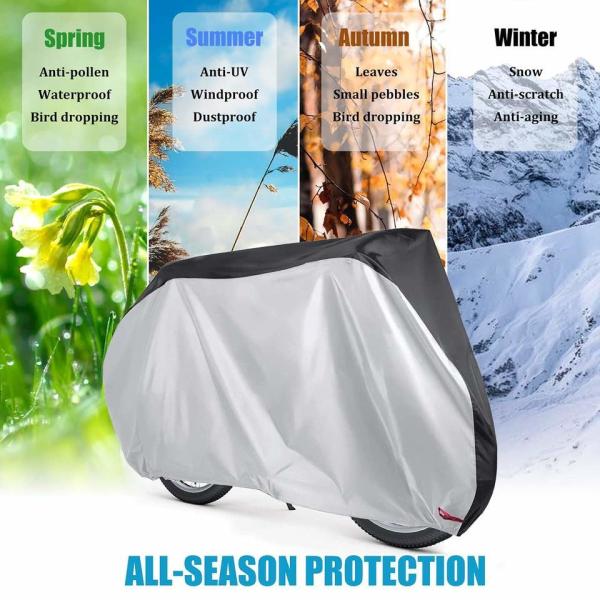 Bike Covers, Outdoor Waterproof Bicycle Covers With Lock Hole For Mountain Road Electric Bikes
