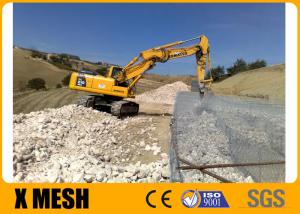 parede de mar de Mesh Galfan Zinc Alloy Coated Gabion do fio de 6×1×1m Gabion