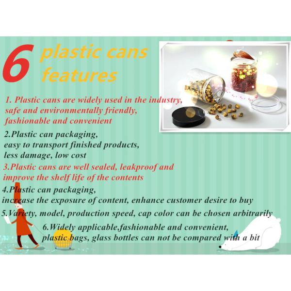 Опарникы хранения еды 32 Oz прямые ясные пластиковые с серебряными крышками винта