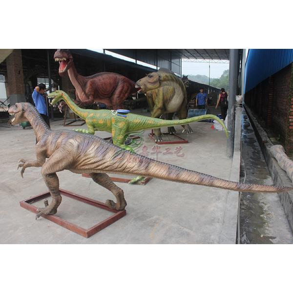 Silicone Rubber Life Size Velociraptor High Durability For Kids Playground