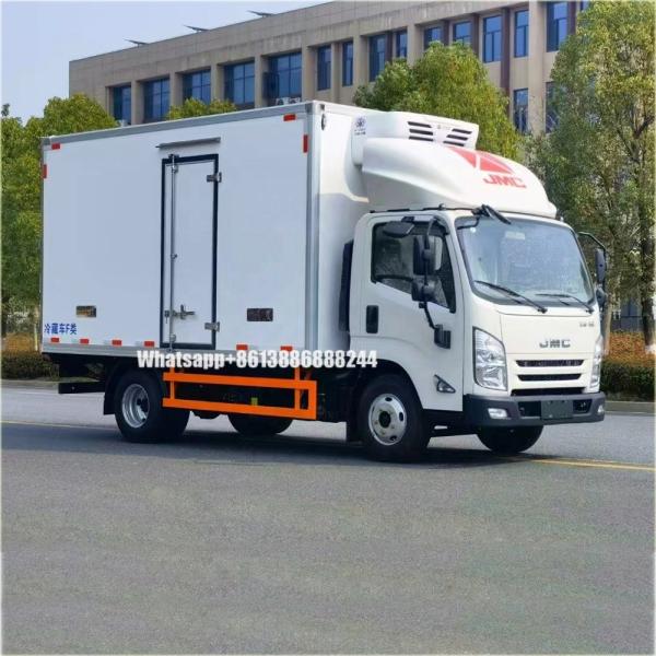 JMC Single Row Wide Body Cab 163 Horsepower Refrigerated Truck   Refrigerated Lorry     Cold Storage Truck