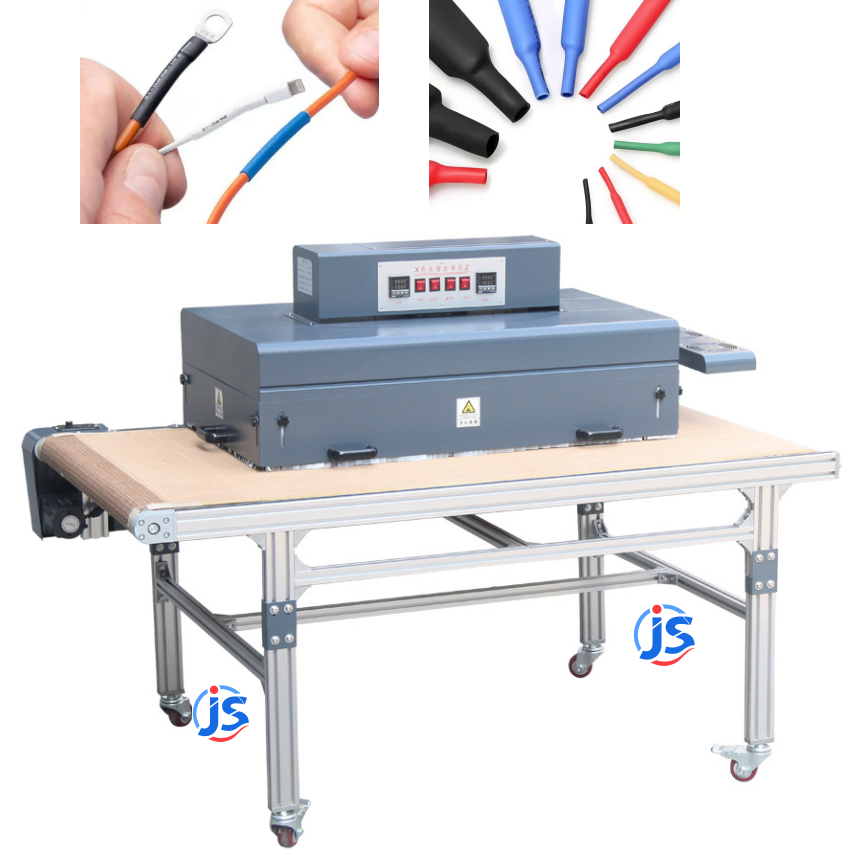 Inline Heat Shrink Tunnels Efficient Shrink Tunnel Machines 10 kW With Dual Side Heating