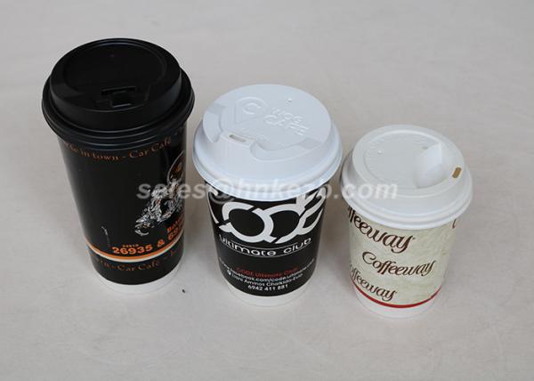 16oz Disposable Coffee Cups / To Go Coffee Cups With Lids Double Wall