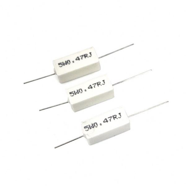 Résistant de séparation de haut-parleur RX27 5W 10W 20W Watt Résistant de ciment céramique haute puissance