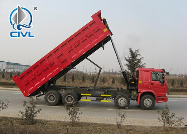 HOWO Manual 8x4 Dump Truck , 30 Ton International Dump Trucks