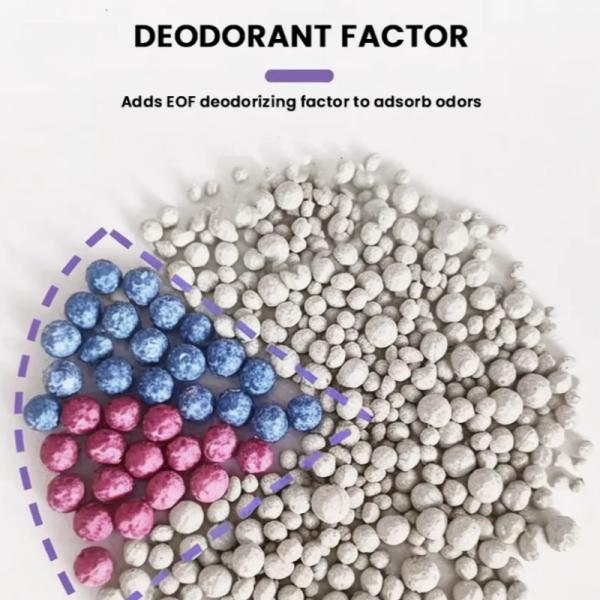 0.8mm-3.8mm Bentonita esférica de arena para gatos arcilla de bentonita para gatos