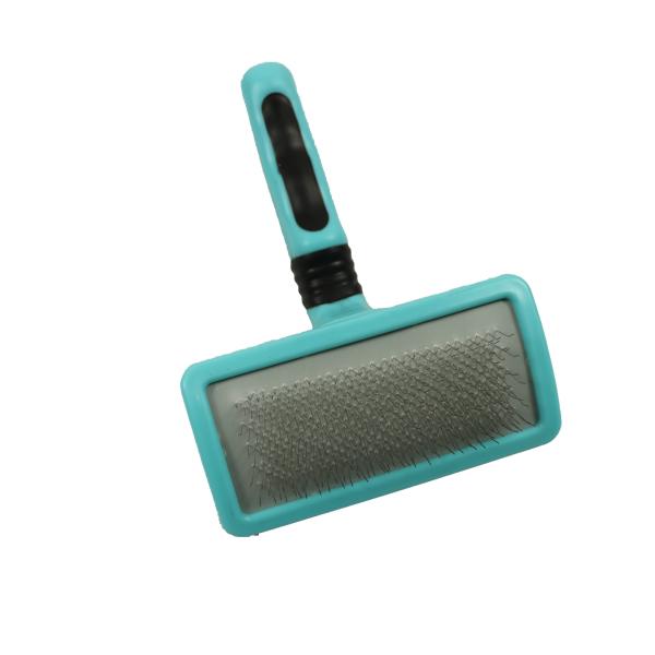 Anti-Static Dog Pet Self Cleaning Needle Comb Brush Square Head 175x125x40mm